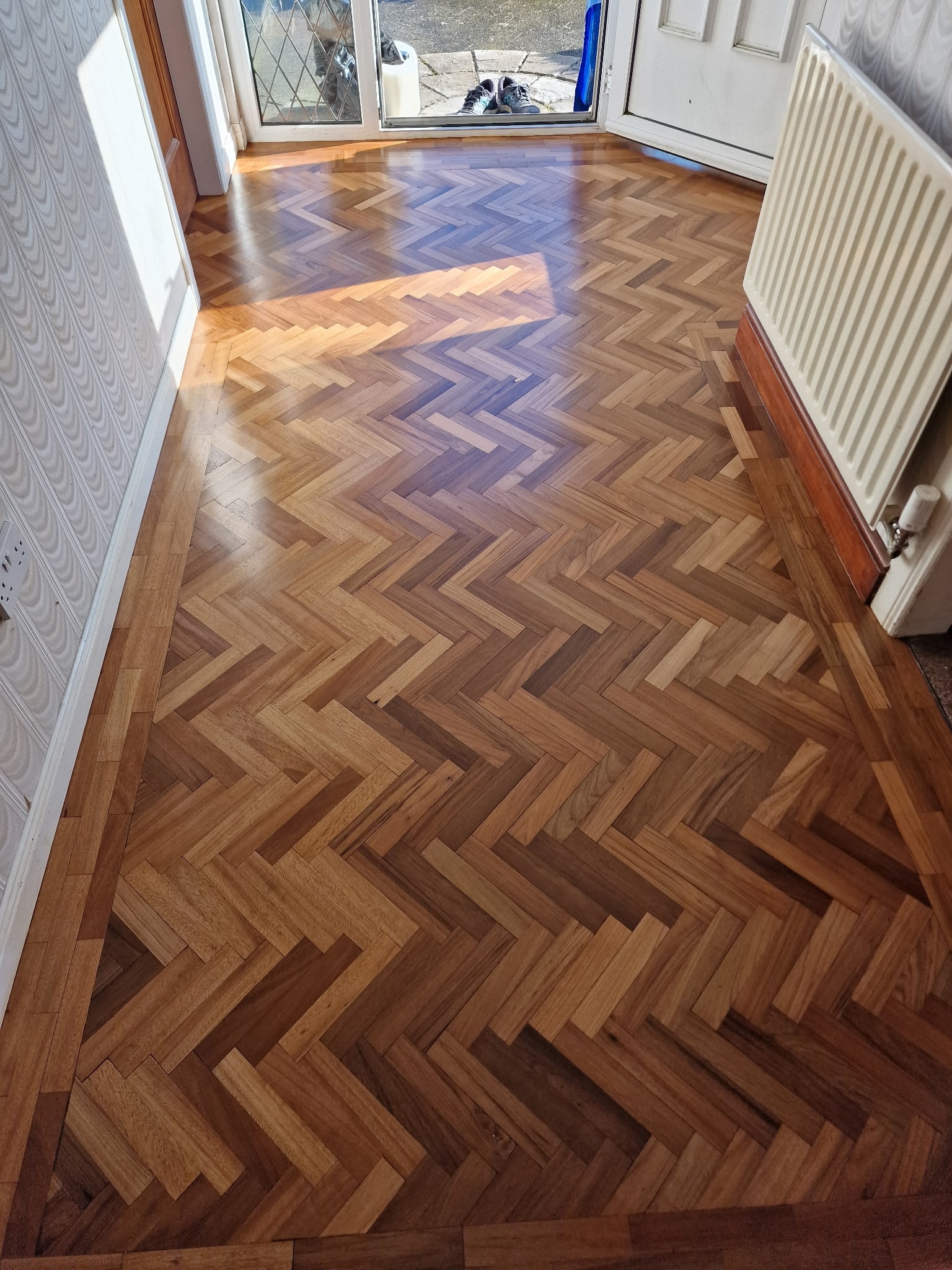 Edwardian Hallway, Bangor — after floor sanding