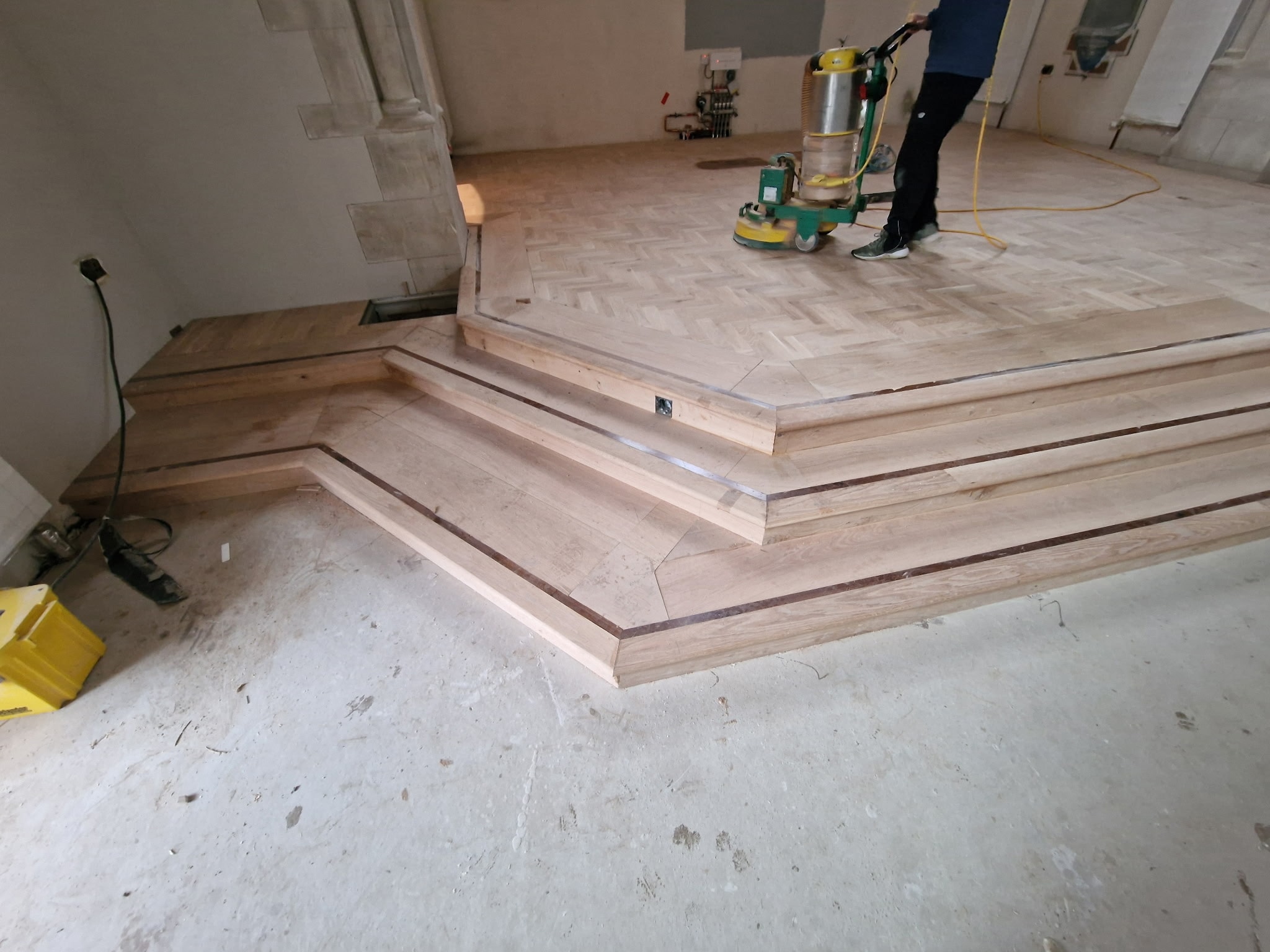 Church, Derry — before floor sanding