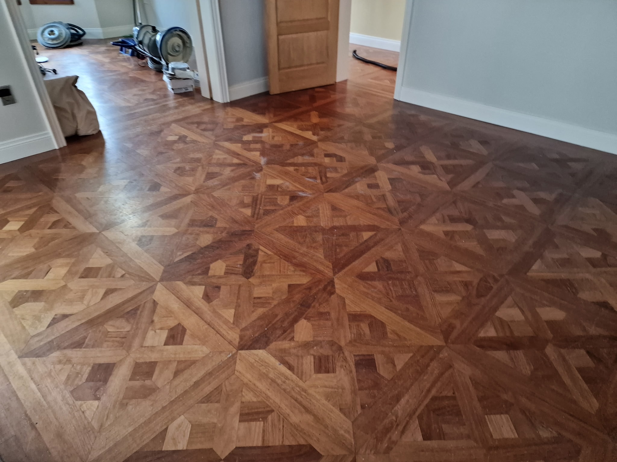 Hotel Lobby, Newry — before floor sanding